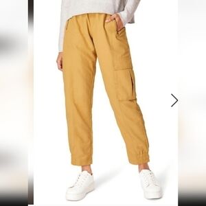 SWEATY BETTY Snowdonia crew pants size XXS canvas bottoms yellow mustars color